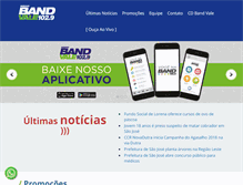 Tablet Screenshot of bandvalefm.com.br